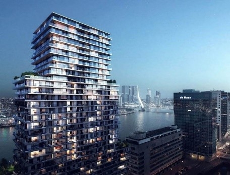 The terraced tower Boompjes Rotterdam